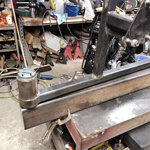 Upright welded