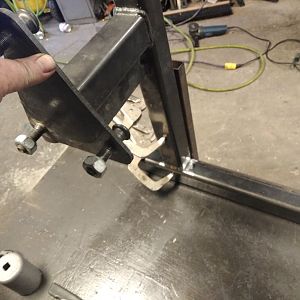 Mock up of upright