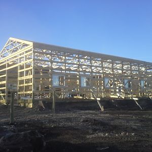 We also braced the trusses more than usual