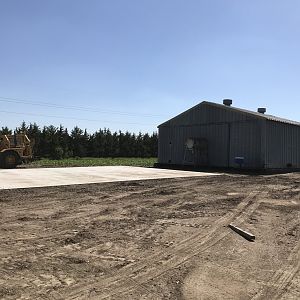New pad poured.