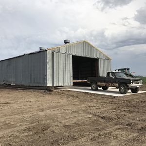Truck on concrete.