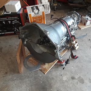 700r4 SS Mega Monster-in-a-Box freshly rebuilt and ready to go in...