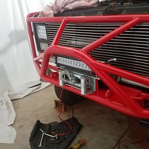 front winch and light bar