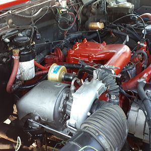 Oil all over my nice red engine