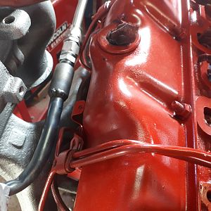 Decided to try running turbo oil drain into cooler line return port