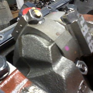 Crank. Paint marks everywhere