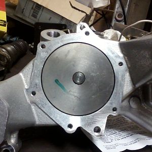 Back of high flow water pump