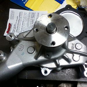 Front of high flow water pump