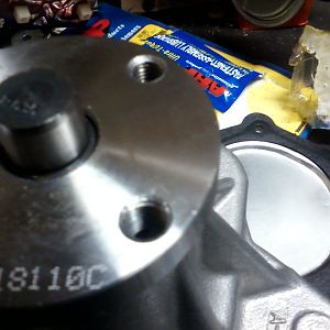 High flow water pump detail