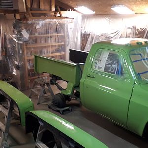 A couple runs driving me crazy. Passenger side green endura epoxy primer sealer