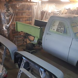 Just sprayed hi fill on the panels that could use it