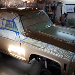 Passenger side gold laid on