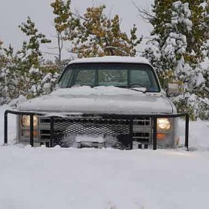 We got some snow this weekend