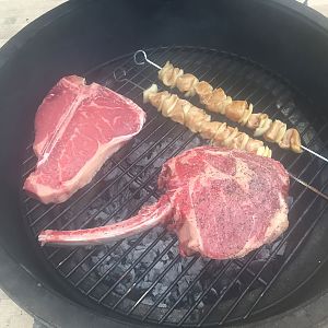 Steaks on the Green Egg