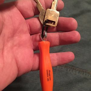 Snap-on key chain