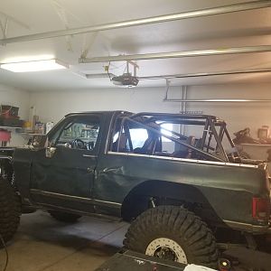 The end of the back