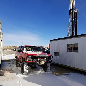 At work drilling in Wyoming.