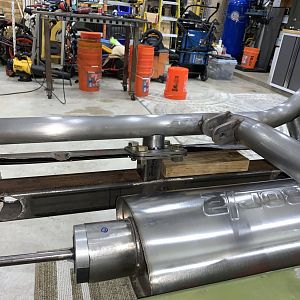 angled support installed