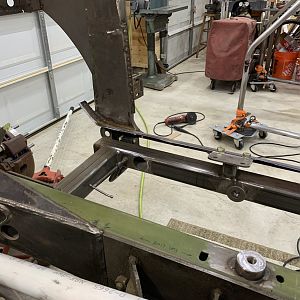inside view of PS cage support outrigger