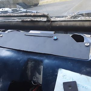 Plate with box and LED installed