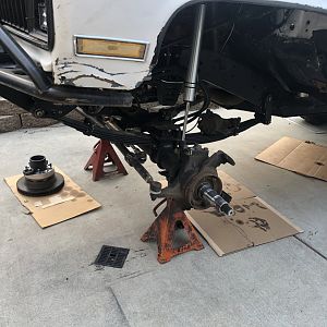 Hub bearing tear down