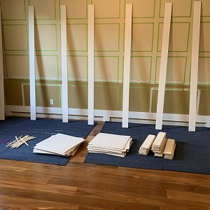Materials Cut and Staged