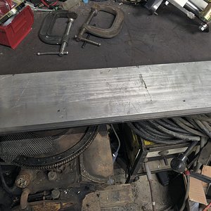 Aluminum on bench