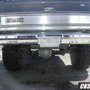 chrome rear bumper