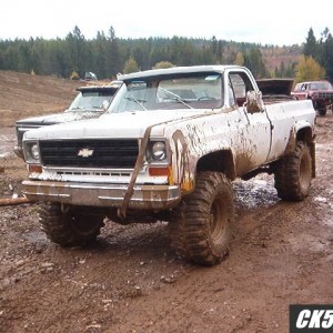 My 77 K20 out at the mud bogs