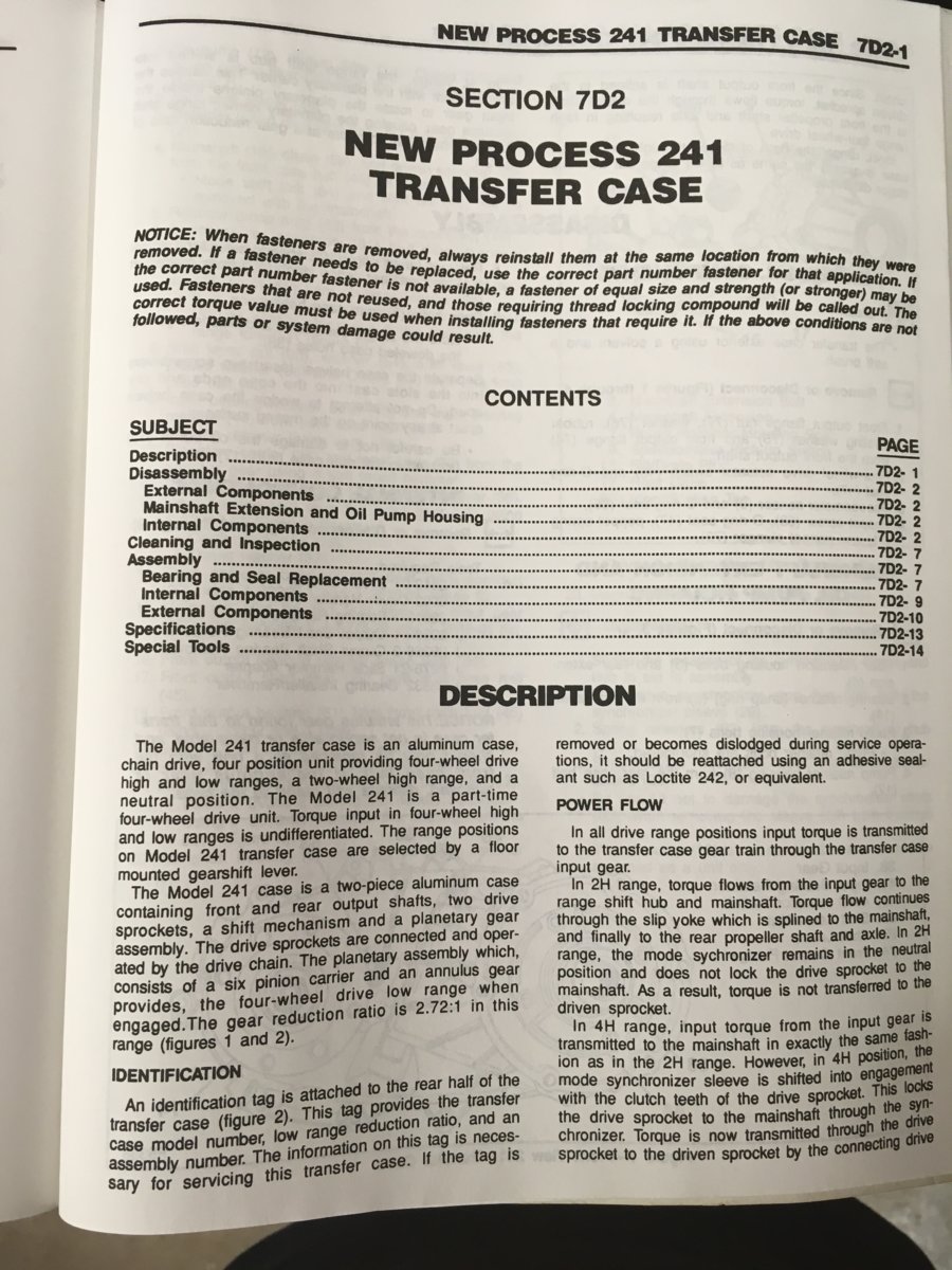 1991 V series np241