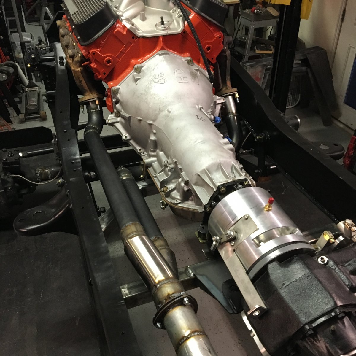 2.5" exhaust merged into 3"