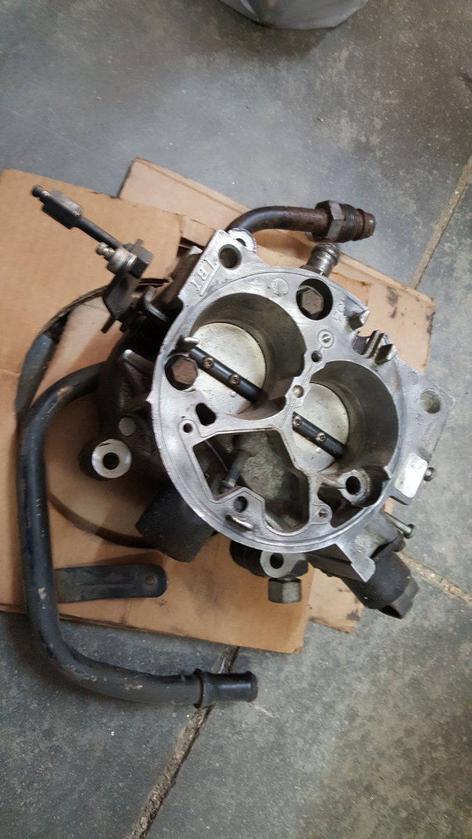 454 throttle body w/adapter