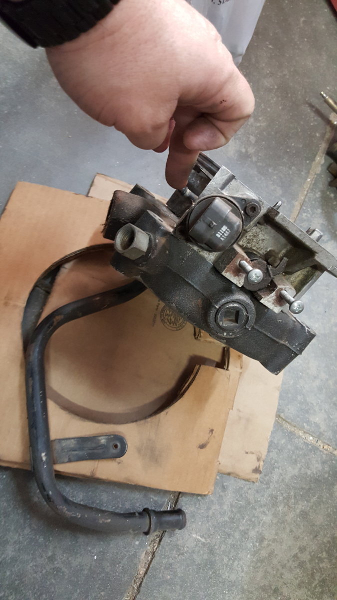 454 throttle body w/adapter