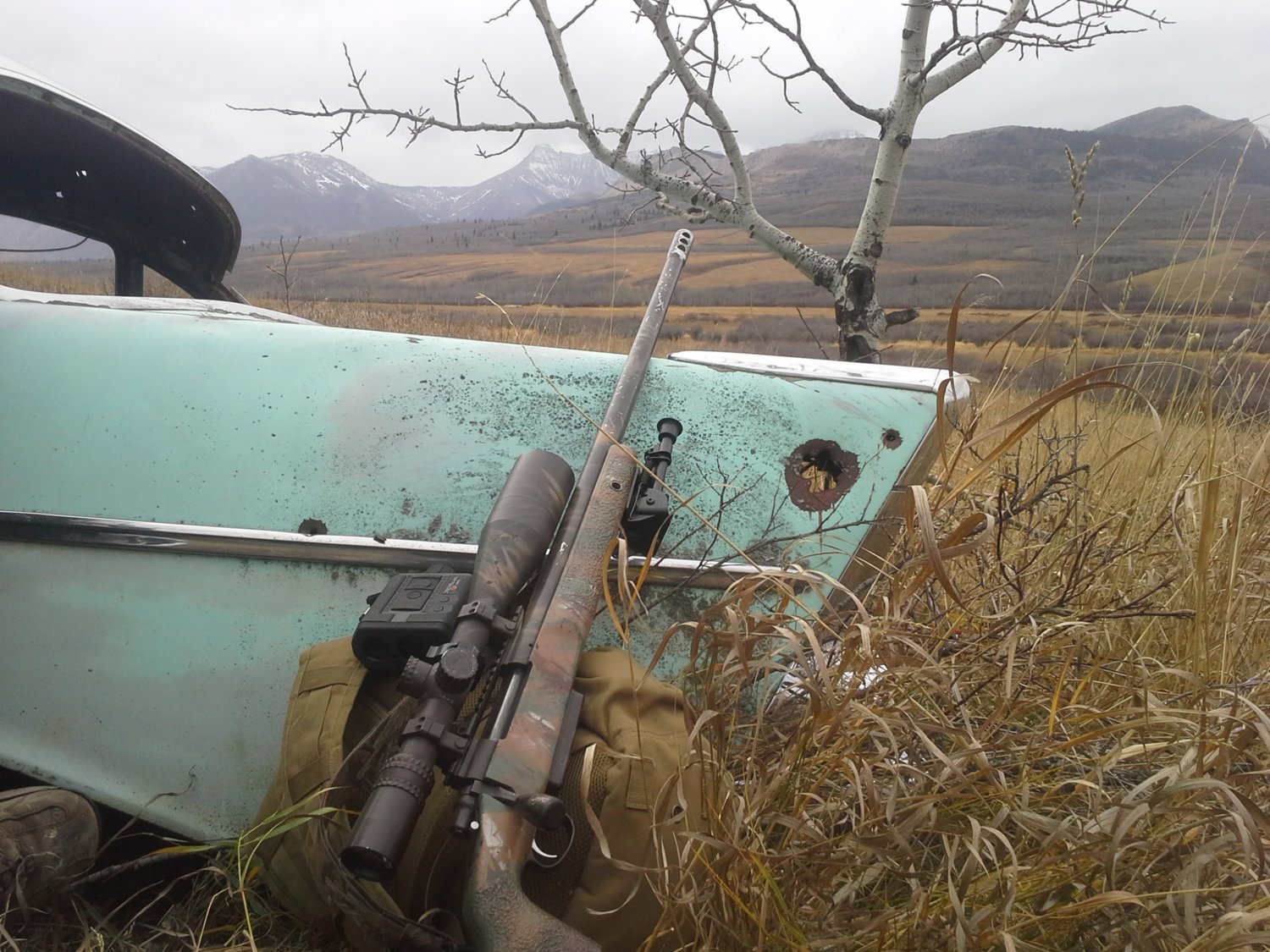 57 chevy deer hunting blind