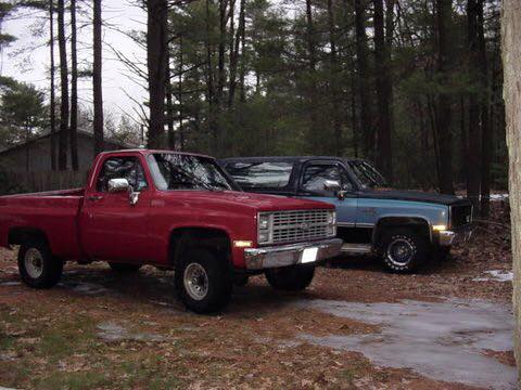 84 shortbed and 87 blazer