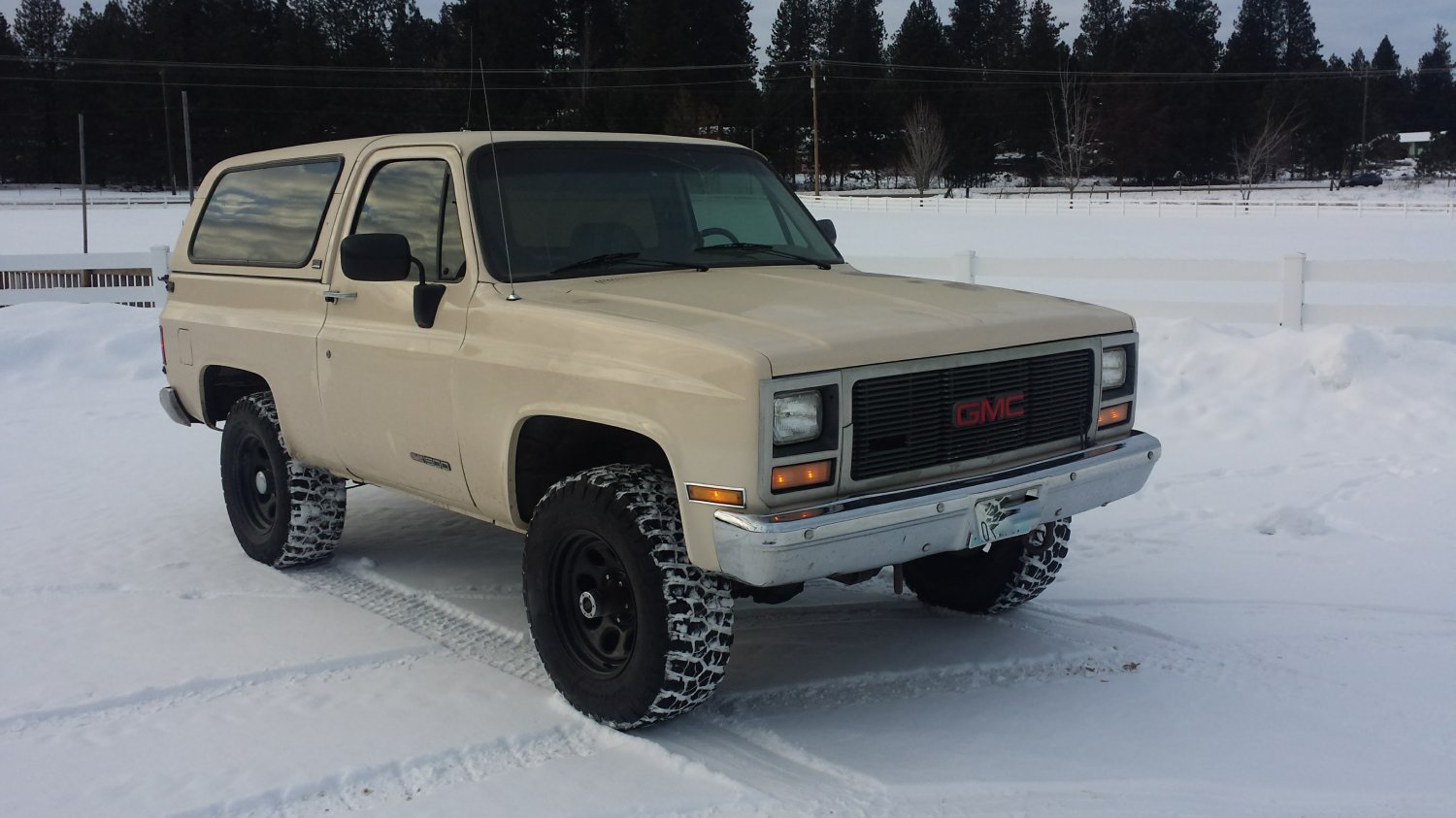 91 GMC Jimmy rt, frt 3/4