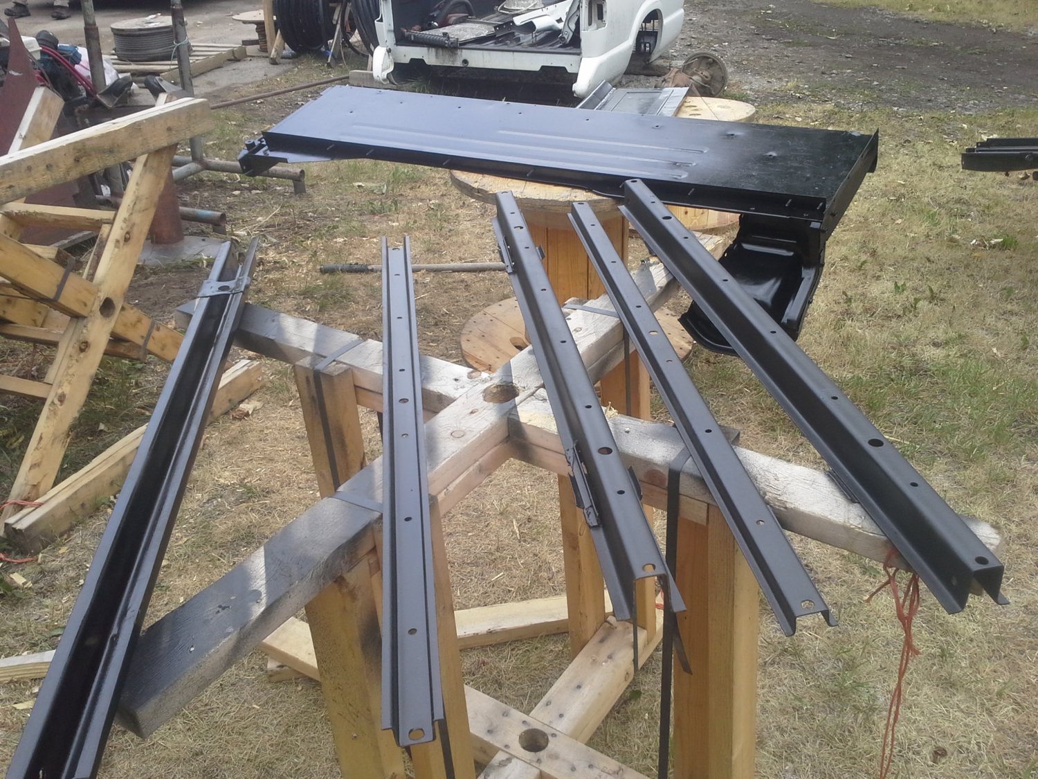 all the braces from the wood floor were great, so we re used them