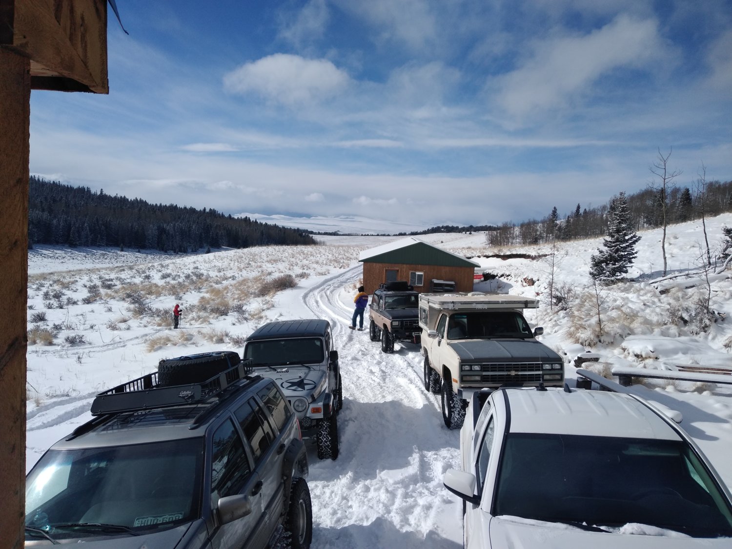 At the cabin
