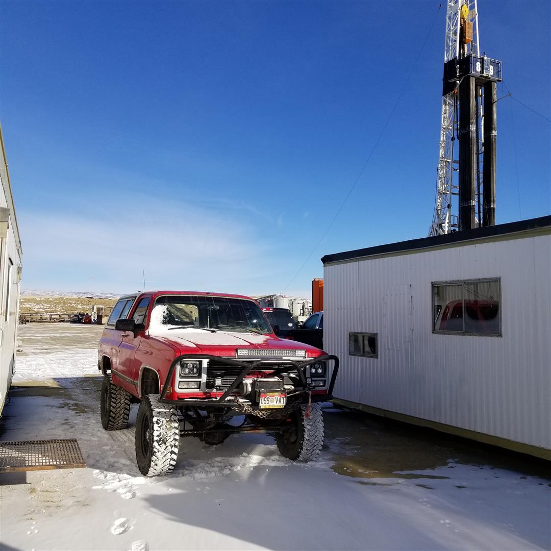 At work drilling in Wyoming.