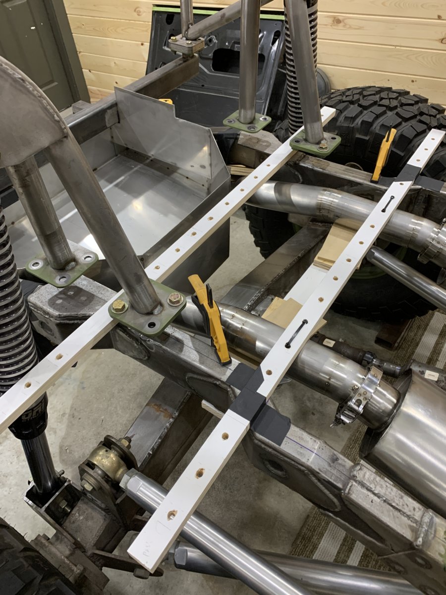 Bedfloor Support layout for hangers