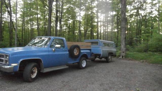 Big Blue with Trailer