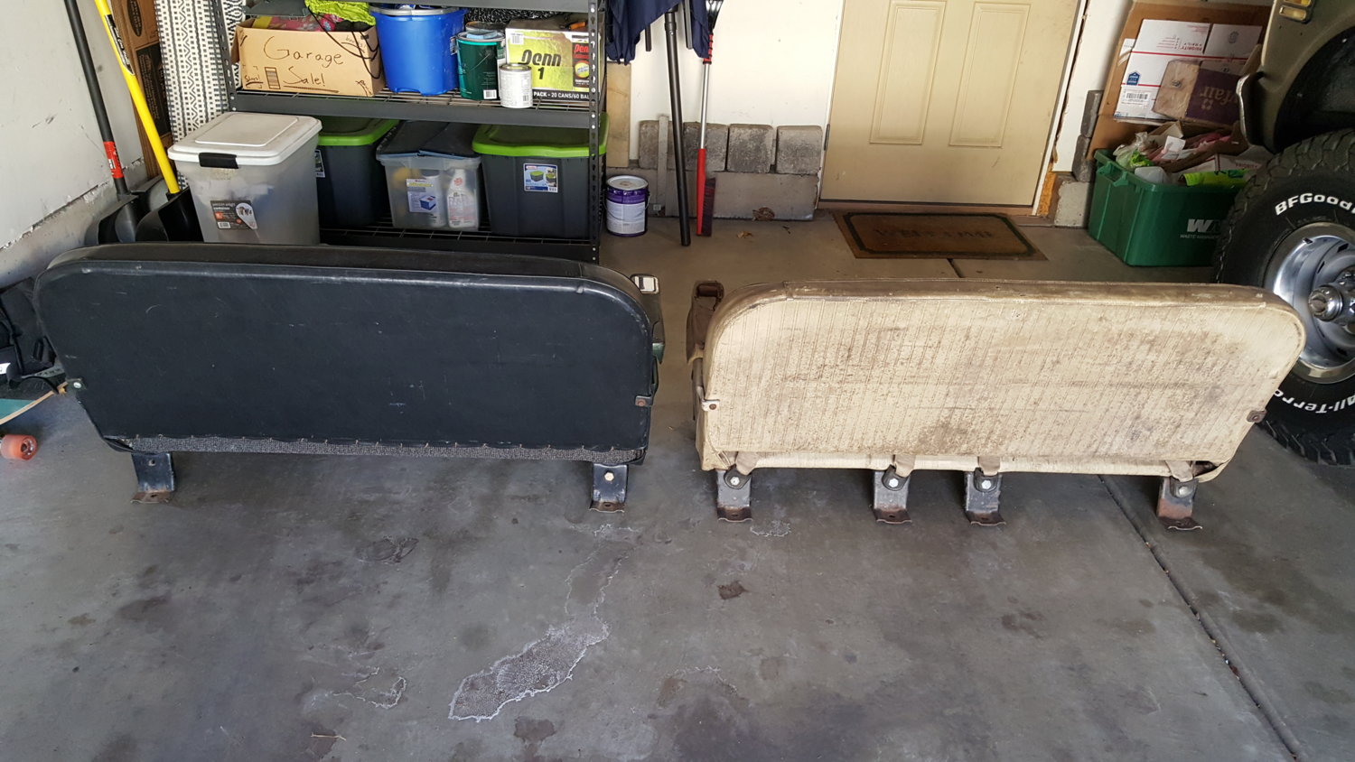 Both rear seats