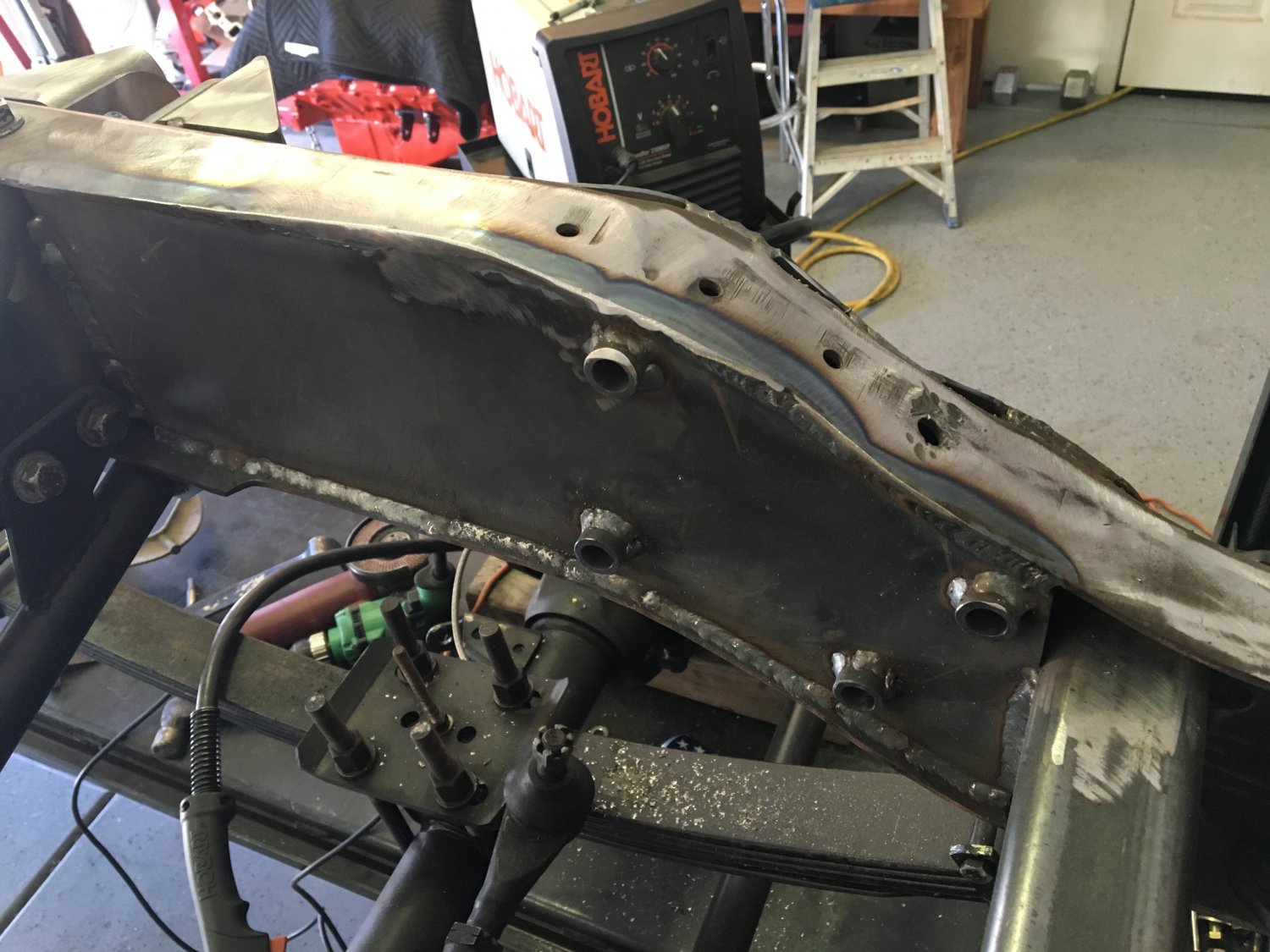 boxed and sleeved the steering gear area