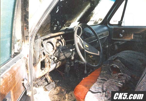 Burnt out interior