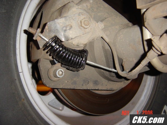 Caddy rear caliper with E-brake (left side)