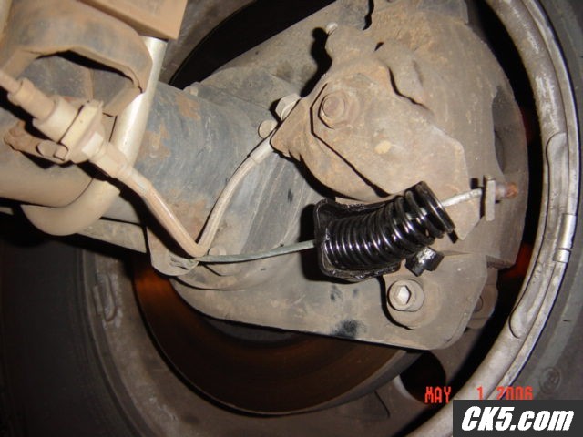 Caddy rear caliper with E-brake (right side)