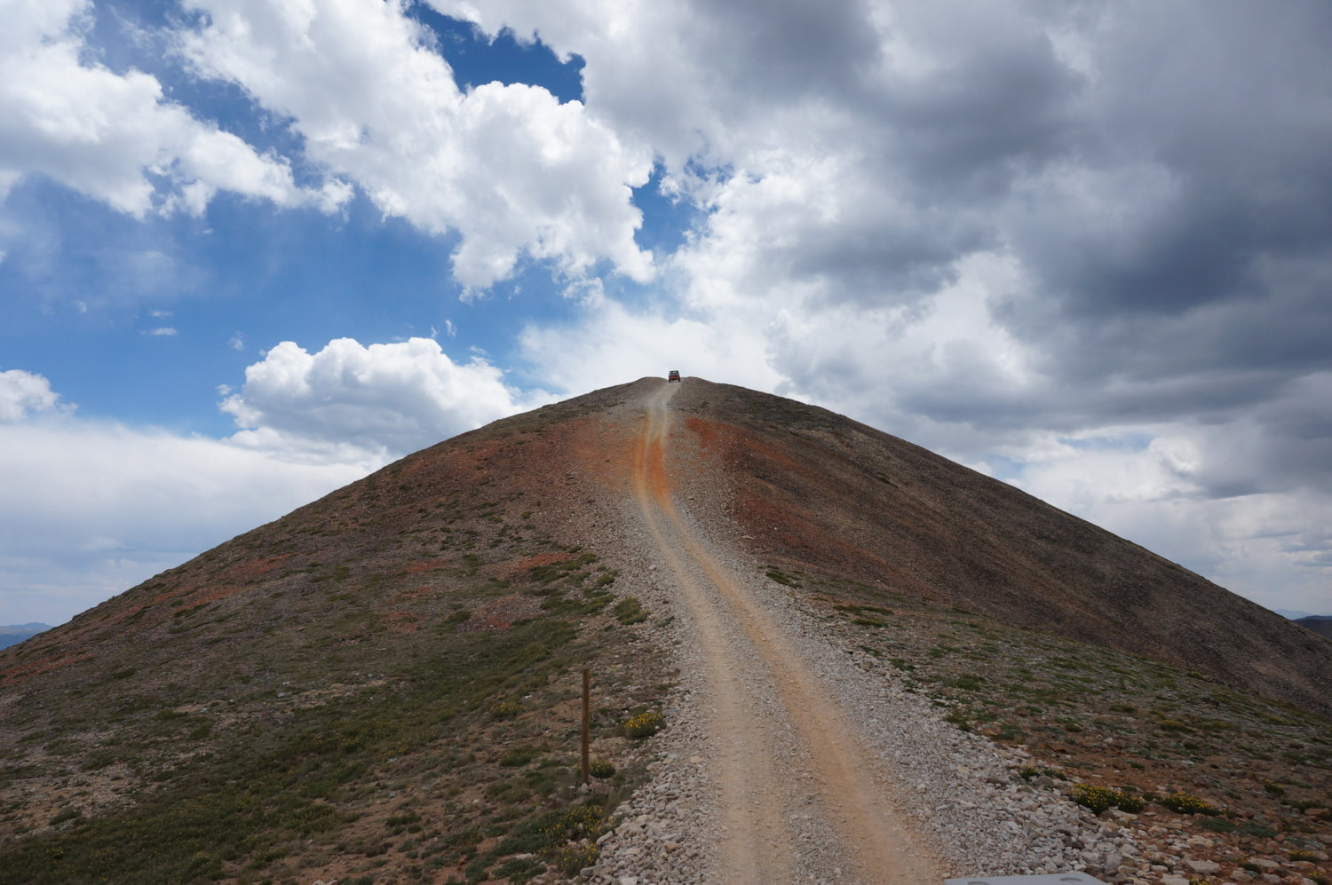 coming down Red Cone