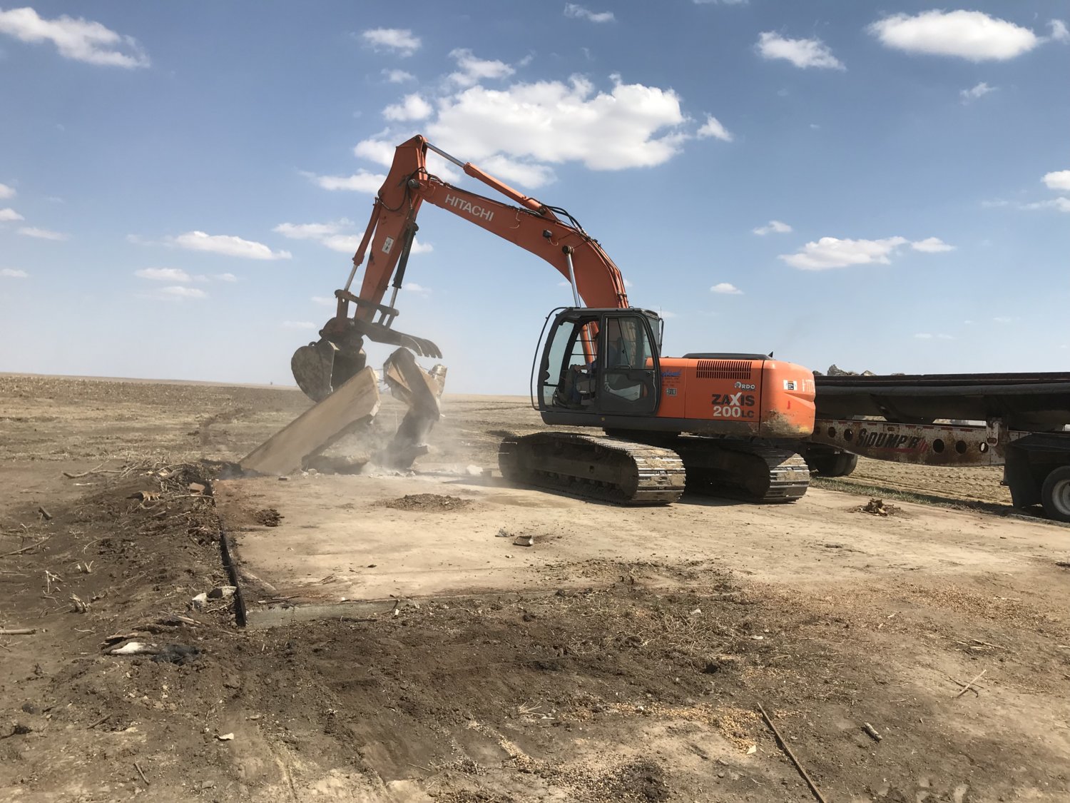 Concrete removal.