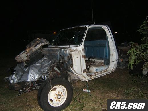 disassembled cab