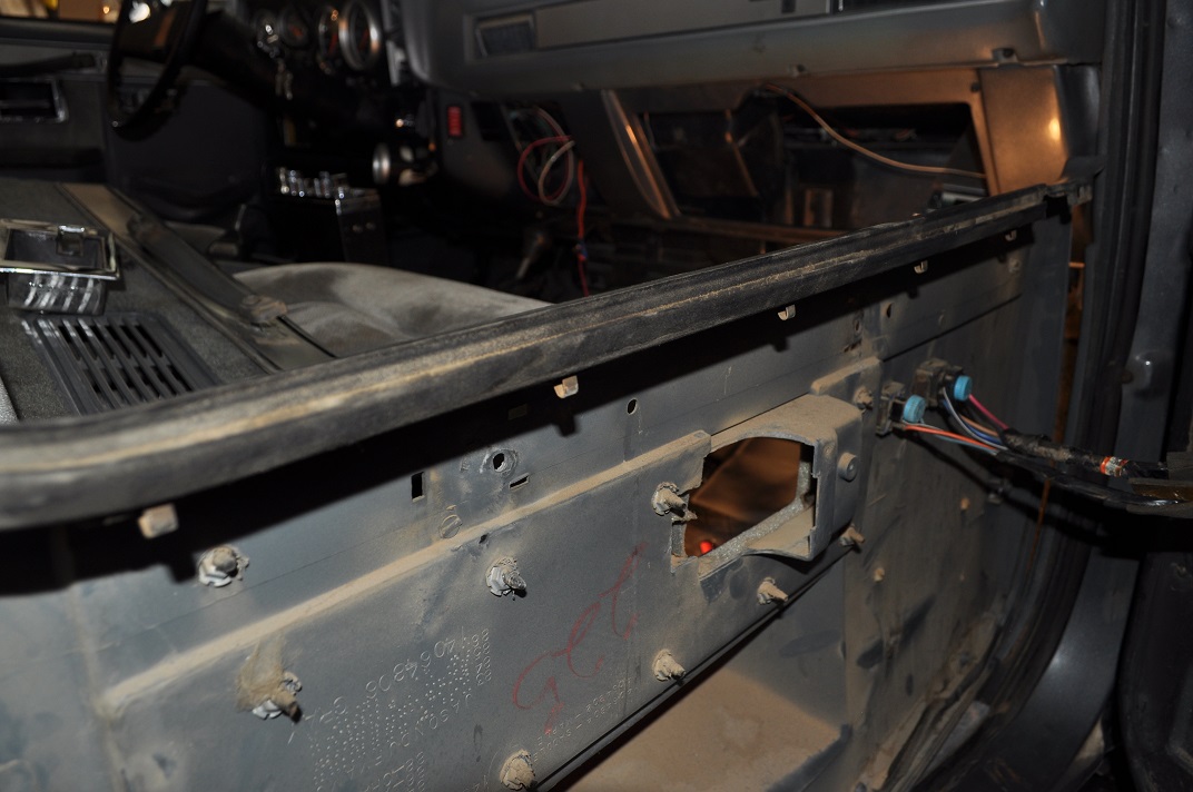 Door panel removed